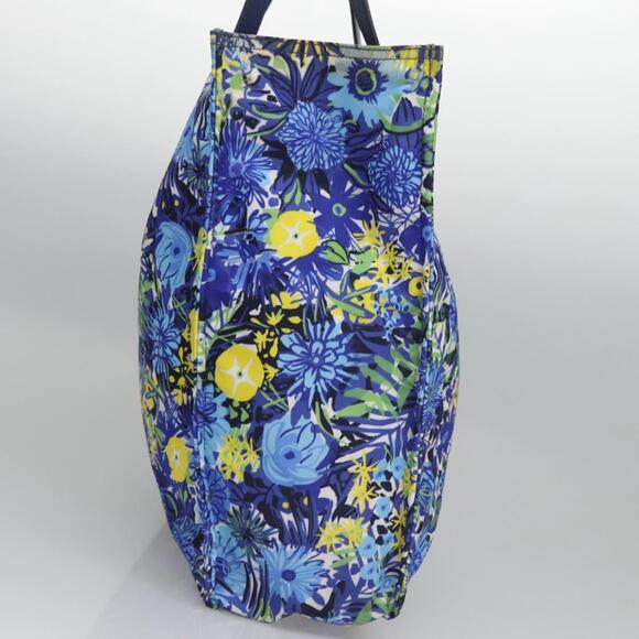 PRADA Flower Tote Bag Nylon Blue - Picture 3 of 16